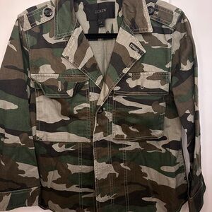J. Crew Men's Green and Brown Field Jacket